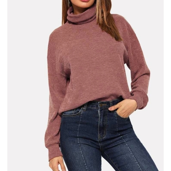 VIVA BOUTIQUE Sweaters - VIVA | Red Cowl Neck Sweater